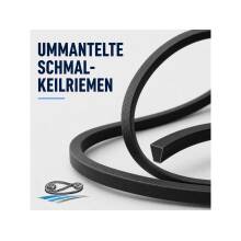 Ummantelte Schmalkeilriemen
