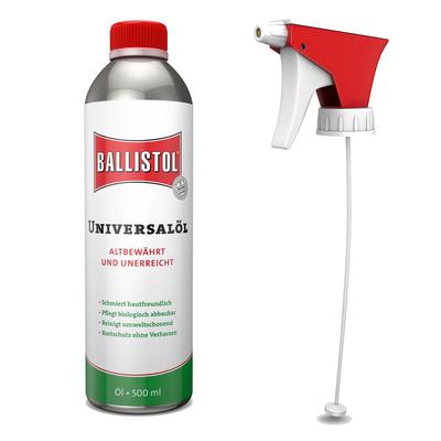 Spar-Set Ballistol Universalöl 500 ml + Pumpsprüher Pflegeöl Kriechöl Waffenöl