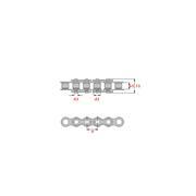 5m Paket 20B-1 ecoplus, Simplex Rollenkette, 1 1/4 x 3/4...