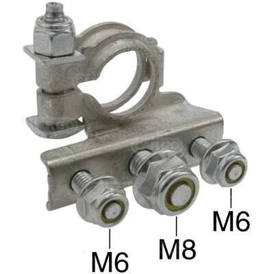Batterie Polklemme Batterieklemme positiv 3 Verbinder Kfz Wohnmobil Boot Nfz