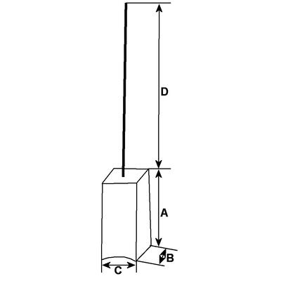 WAI Kohleb�rstensatz BX1822 &ndash; Ersatzkohlen f�r Bosch Lichtmaschinen
