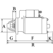 Anlasser passend für Komatsu PC20R-8 PC30R-8 PC35R-8 PC45R-8 YM129698-77010