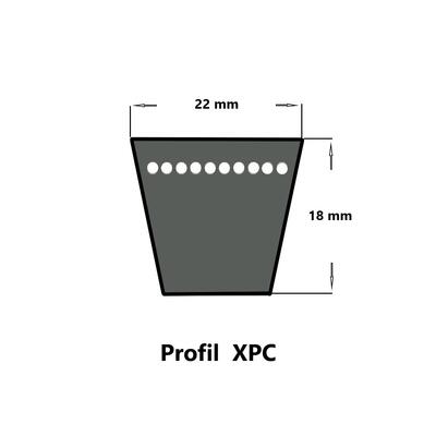 SWR XPC 3000 Lw, Schmalkeilriemen, flankenoffen, formgezahnt