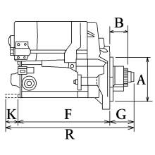 Cargo Anlasser passend für KUBOTA Minibagger RC411-53202 RC411-53200 KX91-3 KX101-3