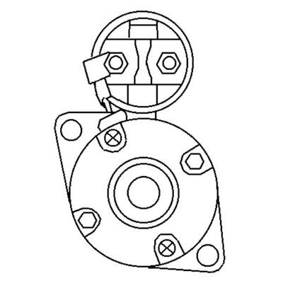 Anlasser passend für KUBOTA Minibagger 15213-63013 U010-3 Kubota Motor D722BH6