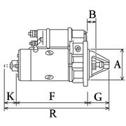 Anlasser passend fr Volvo Radlader 11702594 154011053...