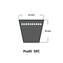 Strongbelt cursus SPC 2360 Lw, Schmalkeilriemen, ummantelt