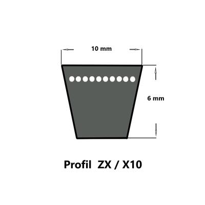 SWR Keilriemen ZX29,5 - 10 x 750 Li, flankenoffen formgezahnt