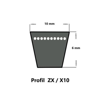 Strongbelt Keilriemen ZX29 - 10 x 752 Lp, flankenoffen formgezahnt