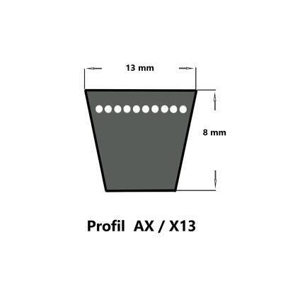 SWR Keilriemen AX26 - 13 x 660 Li, flankenoffen formgezahnt