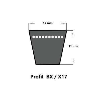 SWR Keilriemen BX66 - 17 x 1675 Li, flankenoffen formgezahnt