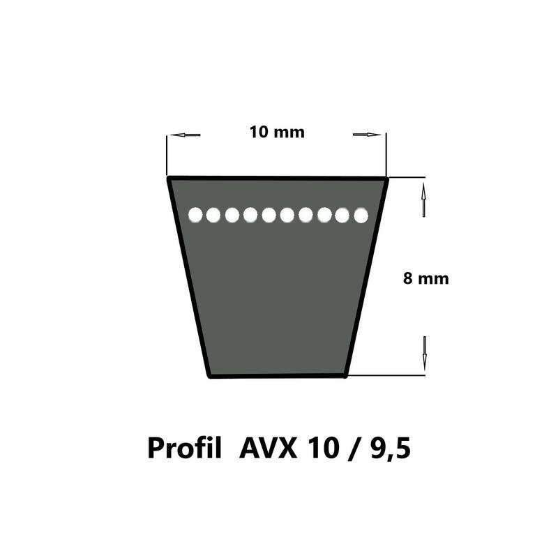 Keilriemen AVX10 610 La - 10x8 MM - PIX Force ®