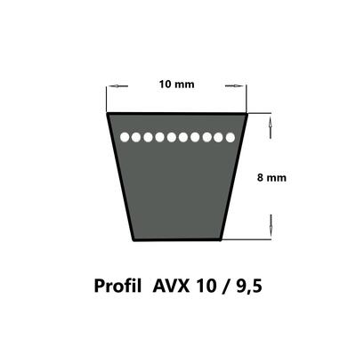 SWR Kfz-Keilriemen AVX10 x 700 La, flankenoffen, formgezahnt