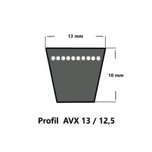 SWR Kfz-Keilriemen AVX13 x 1030 La, flankenoffen,...