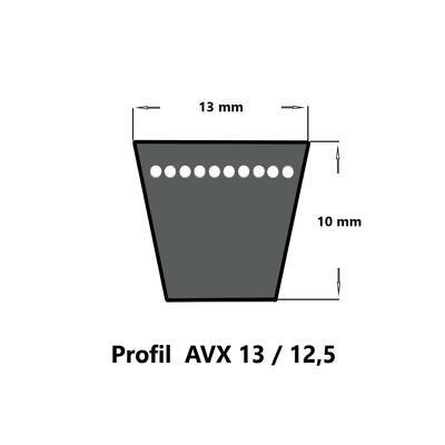 SWR Kfz-Keilriemen AVX13 x 1425 La, flankenoffen, formgezahnt