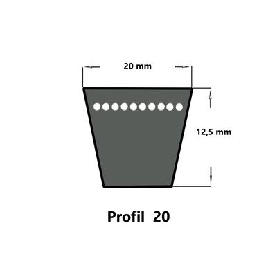 ConCar Keilriemen 20 x 1550 Li, klassisch
