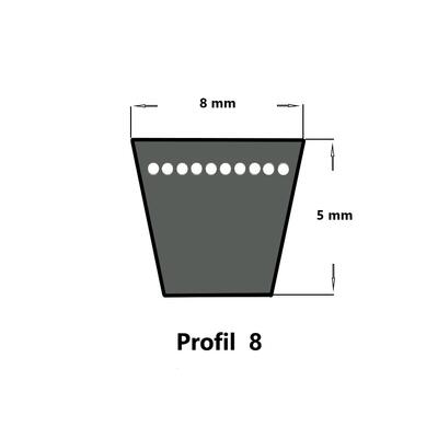 ConCar Keilriemen 8 x 825 Li, formgezahnt
