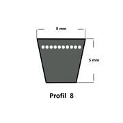 ConCar Keilriemen 8 x 1500 Li, ummantelt