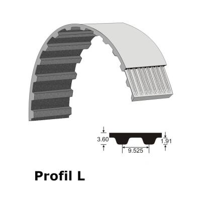 ConCar PU Zahnriemen 255 L 050, 12,7 mm Breite, 647,7 mm Wirklänge