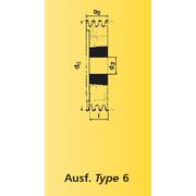 TBSPA90/2 Keilriemenscheibe fr Taperbuchse...