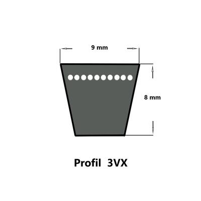 Gates Quad-Power 4 3VX 250, XPZ 630 Lw, Schmalkeilriemen, flankenoffen formgezahnt