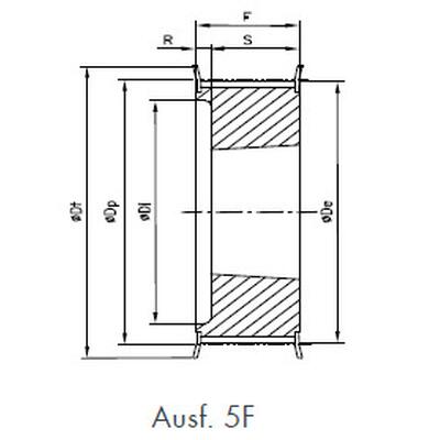 36-8M-50 TB Zahnriemenscheibe 36 Zhne ZRS fr Taperbuchse 1615