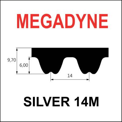 MEGADYNE MEGASYNC™ SILVER, 4326 SLV-14M, Breite auswählbar, Zahnriemen