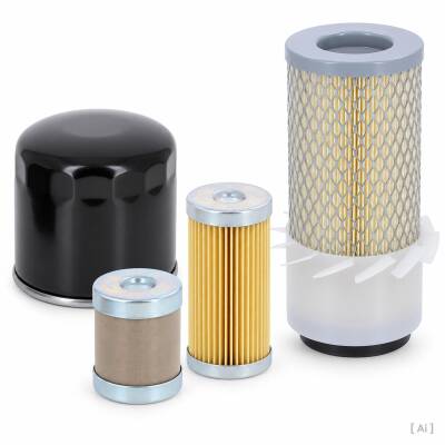 Filter-Set 4-teilig passend für Komatsu PC 05-7 Motor 3D72-F2GA Wartungssatz