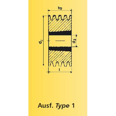Keilriemenscheibe TB SPB 125/1 fr Taperbuchse 1610 Profil SPB/17