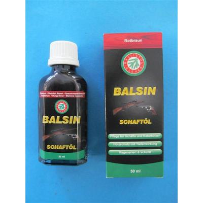 Ballistol ® Balsin 23060 Schaft-Öl Rotbraun, Pflegeöl, Holzbeize, 50 ml Ölflasche