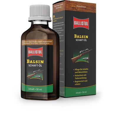 Ballistol ® Balsin 23150 Schaft-Öl Dunkelbraun, Pflegeöl, Holzbeize, 50 ml Ölflasche