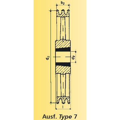 Keilriemenscheibe TB SPB 224/1 fr Taperbuchse 2012 Profil SPB/17