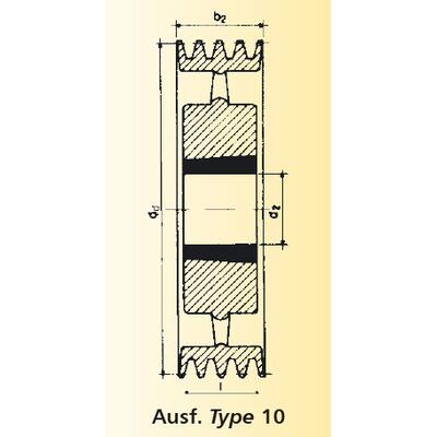 Keilriemenscheibe SPB 710/8 für Taper 4545