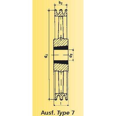 Keilriemenscheibe SPB 800/4 für Taper 4040