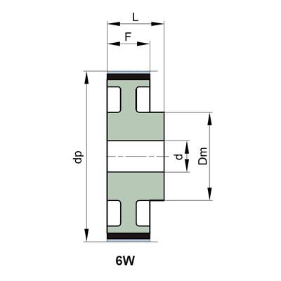 72-3M-15 HTD Zahnriemenscheibe Zahnscheibe 72 Zhne Teilung 3M Breite 15mm